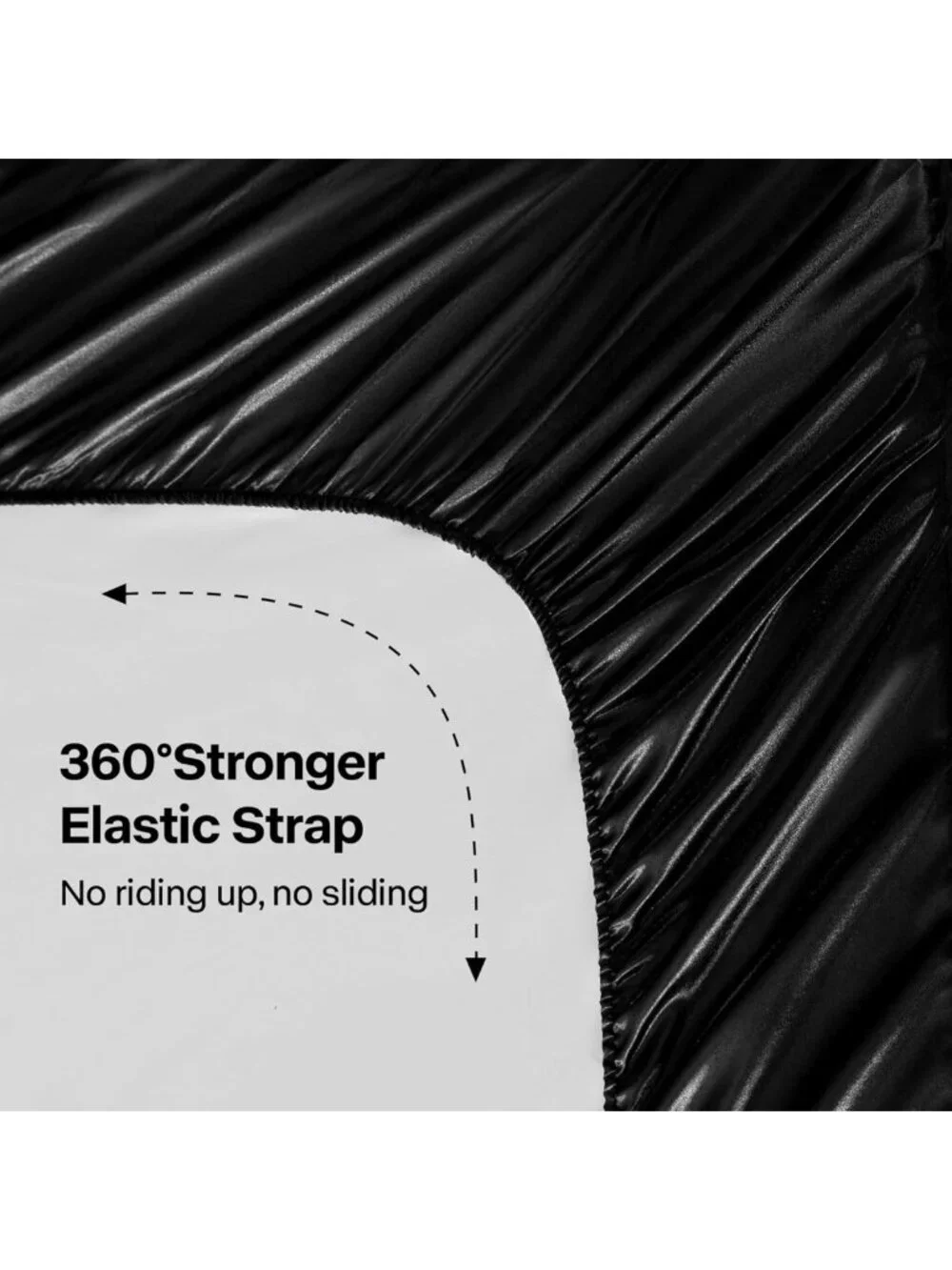 Luxury Black Satin King Size Sheet Set - Soft, Silky, Deep Pocket, 4 Pieces